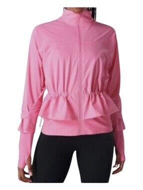 Sweaty Betty Womens Pink Fast Track Running Jacket Size 14